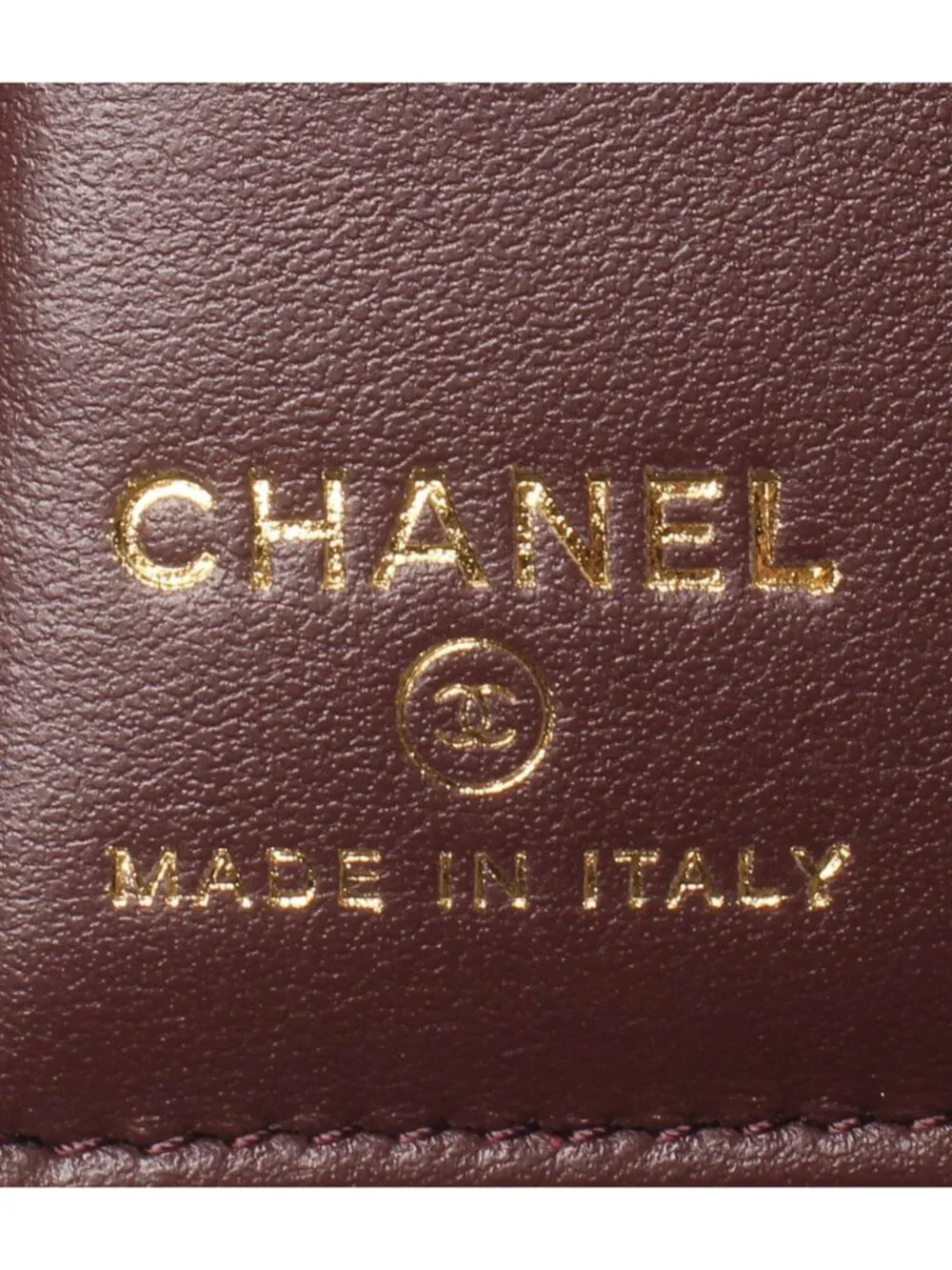 Chanel Bifold Wallet Passport Case Quilted Gold Caviar Leather